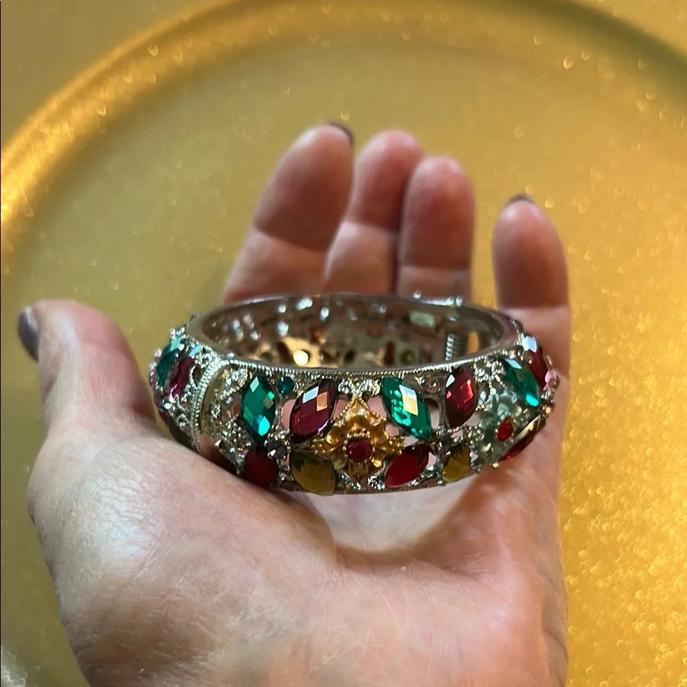 Elegant Multicolor Gemstone Bracelet